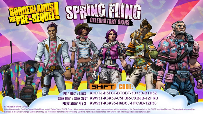 Borderlands: The Pre-Sequel スキンパック“Spring Fling”